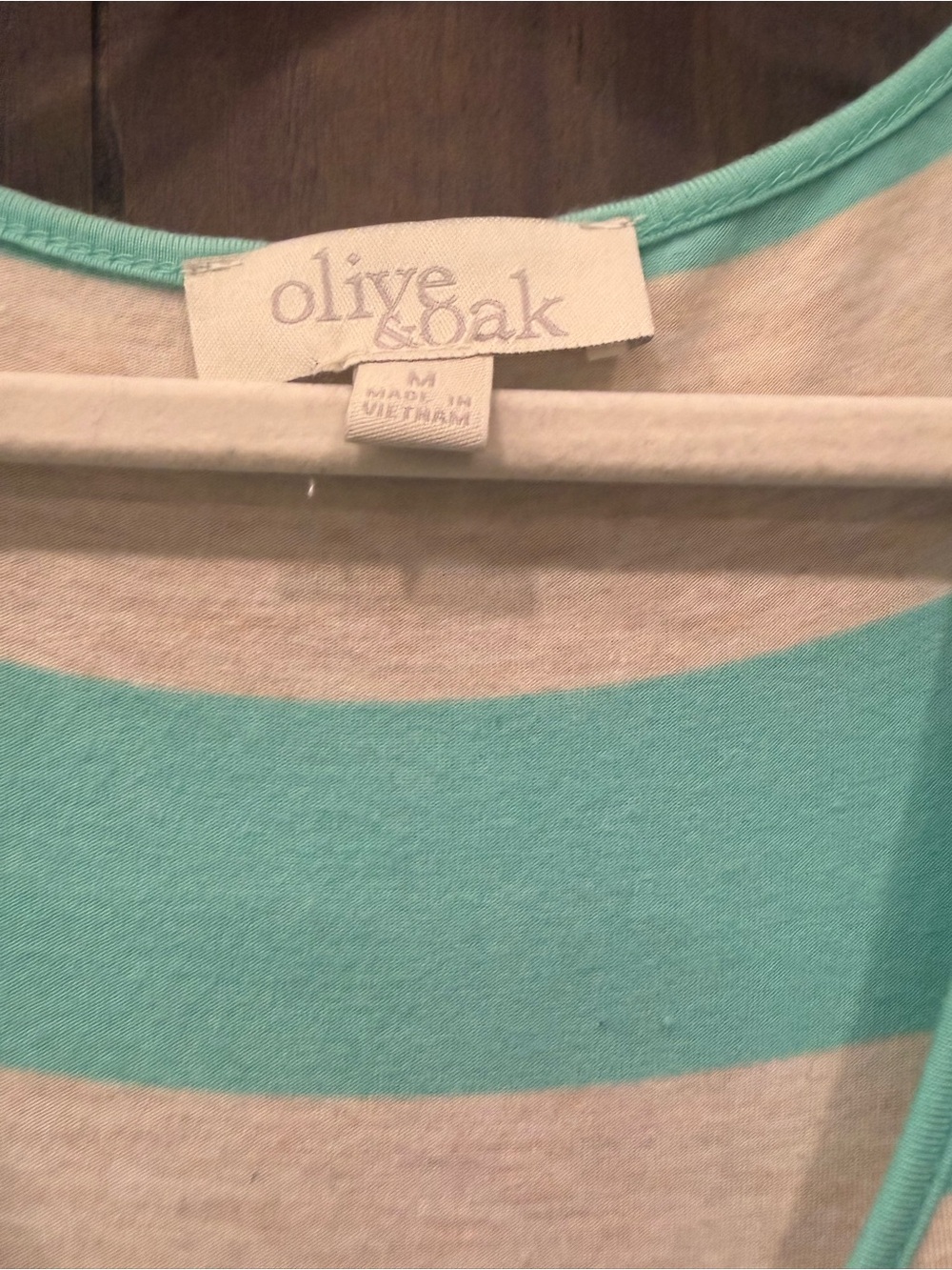 Olive & Oak Mint and Cream Striped Tank Dress - Picture 5 of 5